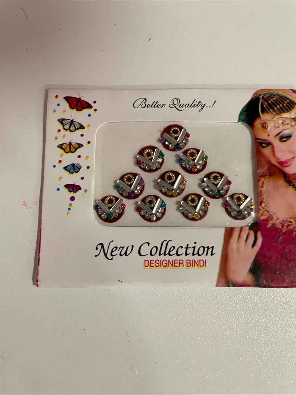 Designer Maroon and Multicolor Bindis - New Collection